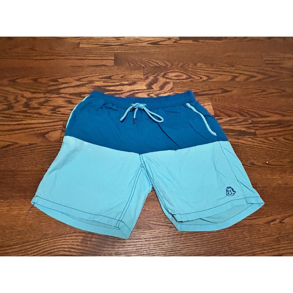 Mr. Swim Men's The Dale Color Block Swim Trunks  Size Small Blue